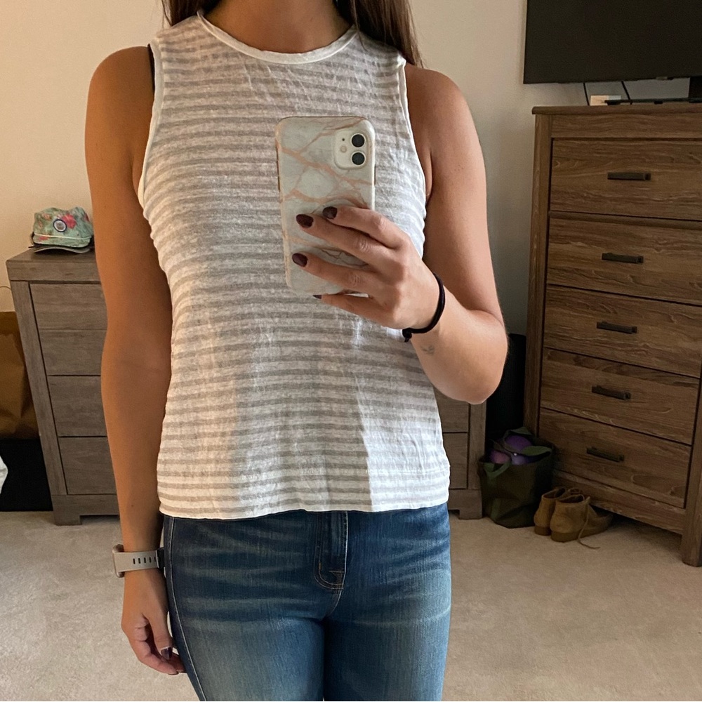Rag and Bone Striped Tank Top Sz S